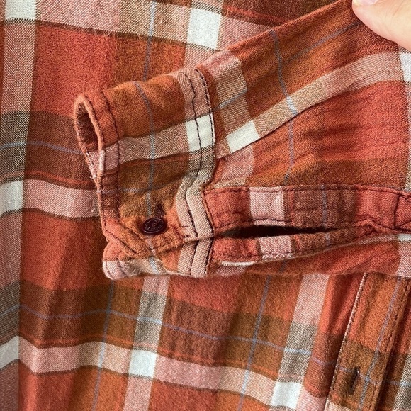 Bleached Ombre Flannel‎ Shirt - Picture 6 of 6